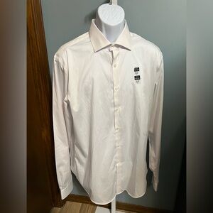 Van Heusen Flex Ultra Wrinkle Free White Long Sleeve Button Down Dress Shirt